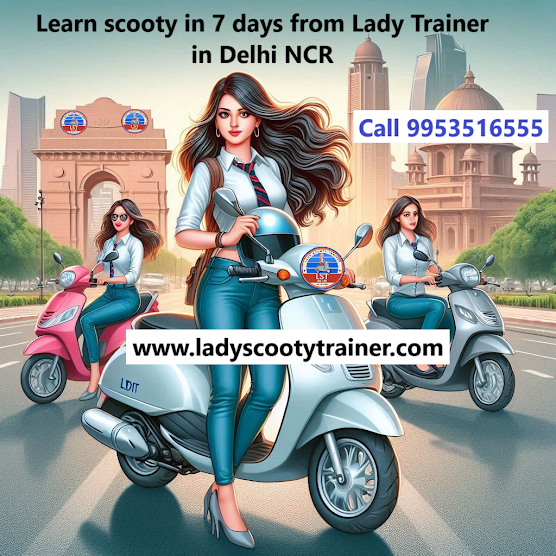Lady scooty trainer -9953516555